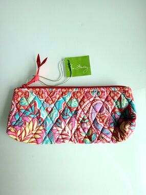 Vera Bradley Paisley in Paradise Brush & Pencil Makeup Bag NWT